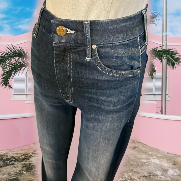 NWOT MOTHER Denim ‘High Waisted Looker’ Skinny Jeans in “Coffee, Tea or Me?” 25 - Picture 6 of 16